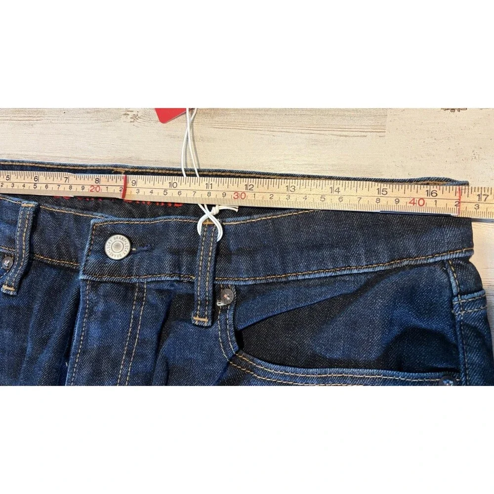 Lucky Brand Mens 221 Straight Jeans 33x31.5 Dark Wash Barite western rodeo